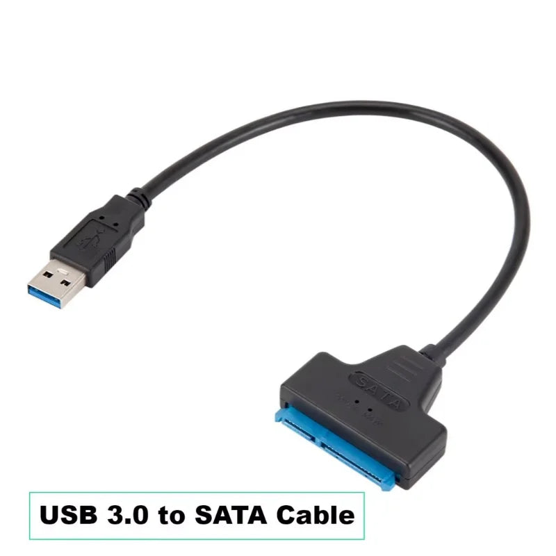 SATA To USB3.0 / TypeC Cable For 2.5 Inch External HDD SSD Hard Drive SATA 3 22 Pin Adapter USB 3.0 To Sata III Cord Up to 6 Gbp