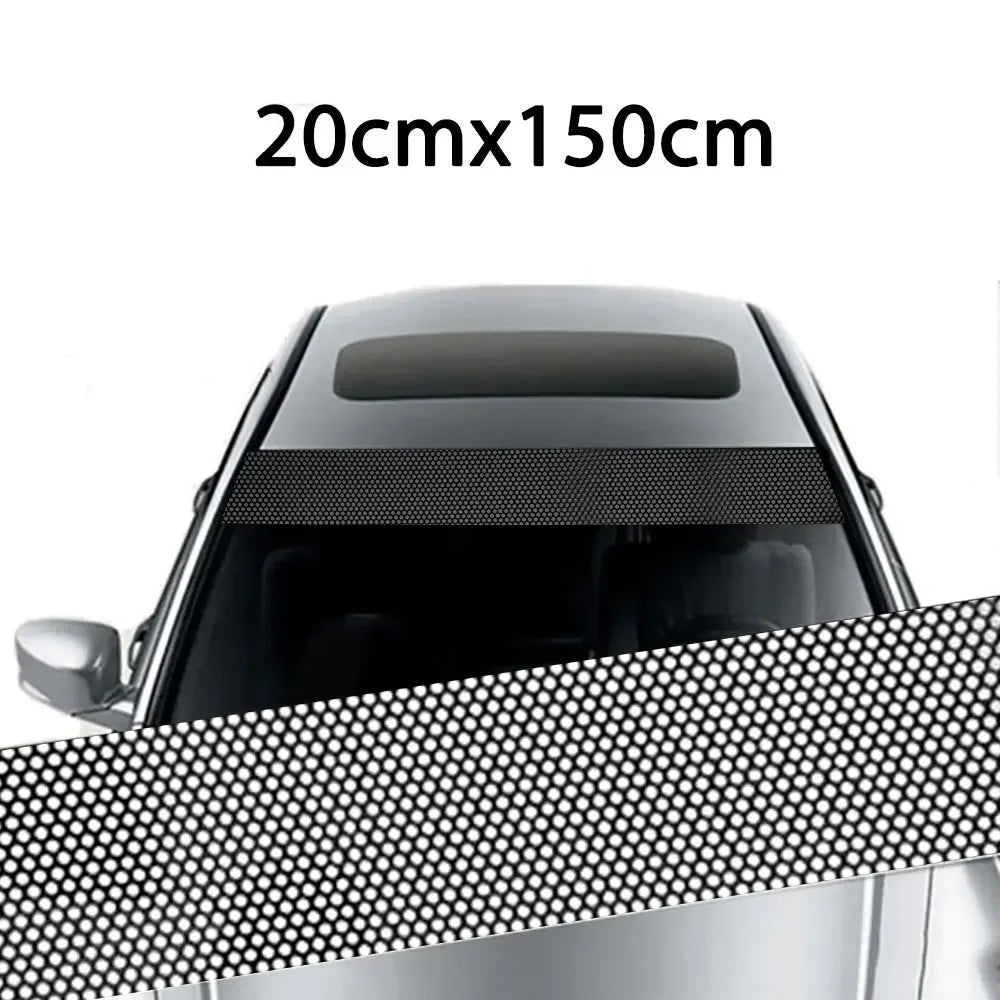 Car Sunshade Stickers Fly Eye One Way Vision Mesh Film Auto Front Windshield 3D Design Vinyl Film Decals Cars Decorative Sticker
