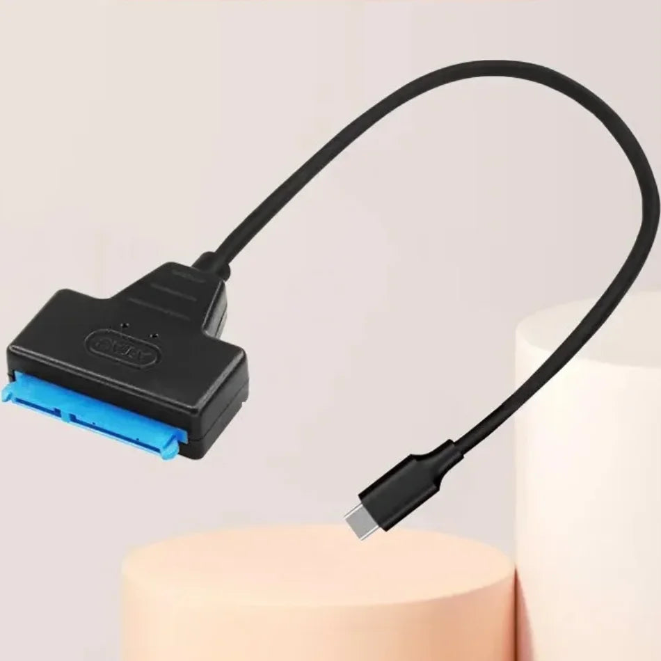 SATA To USB3.0 / TypeC Cable For 2.5 Inch External HDD SSD Hard Drive SATA 3 22 Pin Adapter USB 3.0 To Sata III Cord Up to 6 Gbp