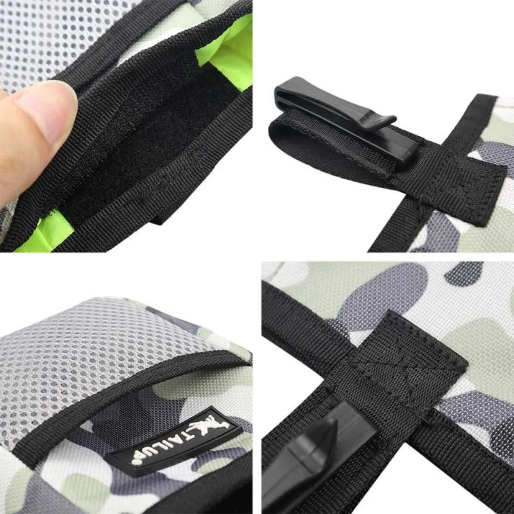 Durable Oxford Cloth Dog Treat Pouch Wearable With Hook Pet Feed Pocket Training Bait Waist Bag Outdoor Walk Train The Dog