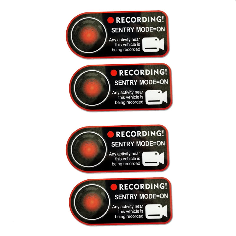 for Tesla Model 3 Highland 2024 Warning Sticker Invader Sentinel Sentry Mode Static Car Stickers Model Y X S 2023 Accessories