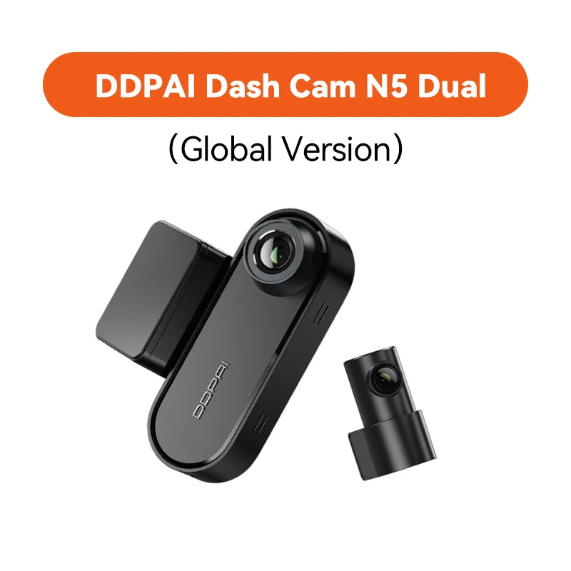 DDPAI 4K Dash Cam N5 Dual Front and Rear 4K Ultra HD Resolution AI Dash Camera NightVIS ADAS GPS  Auto record