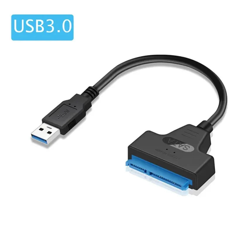 Sata To USB 3.0 Adapter Cable USB To SATA 3 Cable Support 22 Pin 2.5 Lnche External HDD SSD Hard Disk Computer Connector Fit
