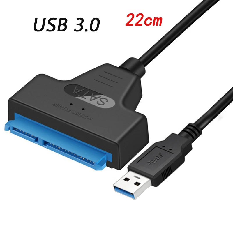 USB 3.0 / 2.0 To SATA Cable Adapter Extension Computer Cables Connectors Support 2.5 Inches External Ssd Hdd Hard Drive Adapter